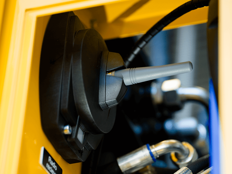 receiver on machine