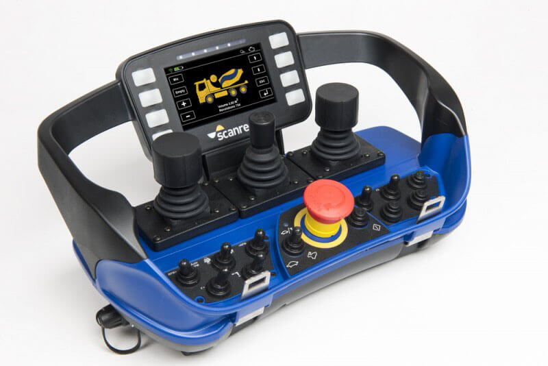 Maxi transmitter with joysticks and color display