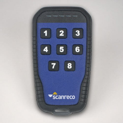 Scanreco pocket transmitter radio remote control with 8 buttons